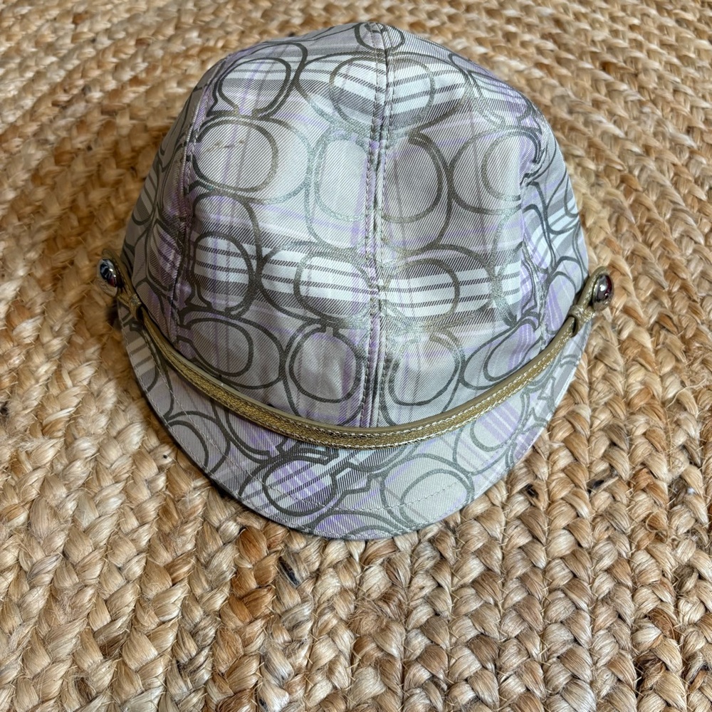 Coach Baker Boy Monogram “C”  Hat - Coach Hat/Cap Newsboy style Vintage/ Y2K